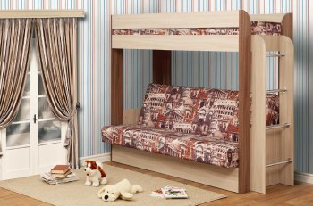 Кровать-чердак с диван-кроватью Немо в Карасуке - mebel154.com