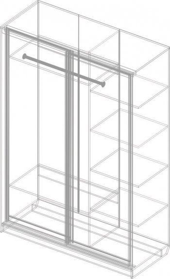 Шкаф-купе Александрия СА-11(бодега светлая/плетёнка) в Карасуке - mebel154.com