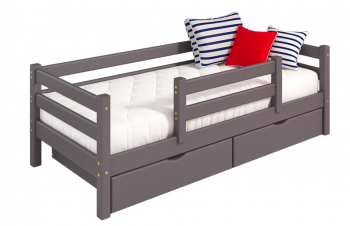Кровать Соня с защитой по центру вариант 4 в Карасуке - mebel154.com