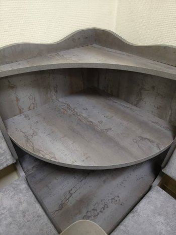Кухонный уголок Миссия с полкой ткань в Карасуке - mebel154.com