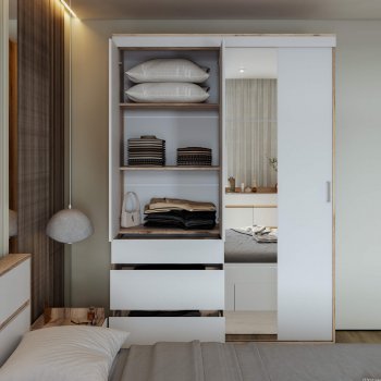 Шкаф-купе Брауни 1.5м в Карасуке - mebel154.com