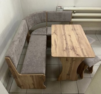 Кухонный уголок Миссия V велюр (дуб вотан) в Карасуке - mebel154.com