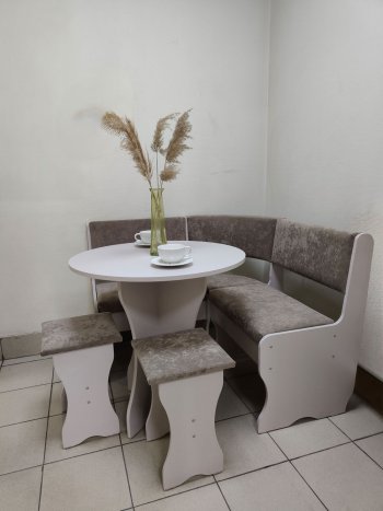 Кухонный уголок Лотос ткань в Карасуке - mebel154.com