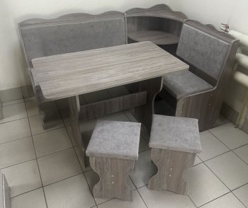 Кухонный уголок Миссия с полкой, ткань(локи) в Карасуке - mebel154.com