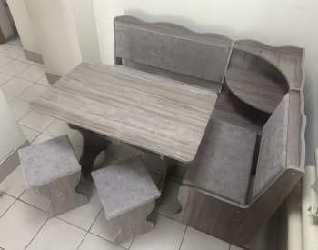 Кухонный уголок Миссия с полкой, ткань(локи) в Карасуке - mebel154.com