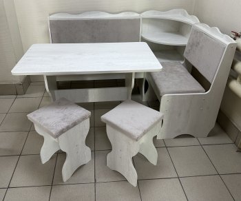 Кухонный уголок Миссия с полкой ткань в Карасуке - mebel154.com