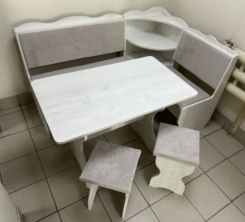 Кухонный уголок Миссия с полкой ткань в Карасуке - mebel154.com