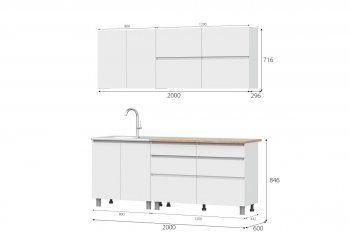 Кухня Одри СИМПЛ  2м в Карасуке - mebel154.com