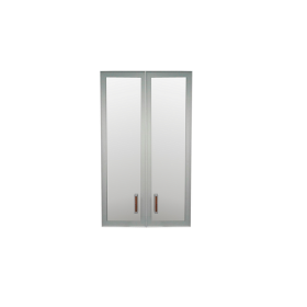 Комплект дверей Приоритет стекло в алюм. рамке К-981 (К-945, КФ-945) в Карасуке - mebel154.com