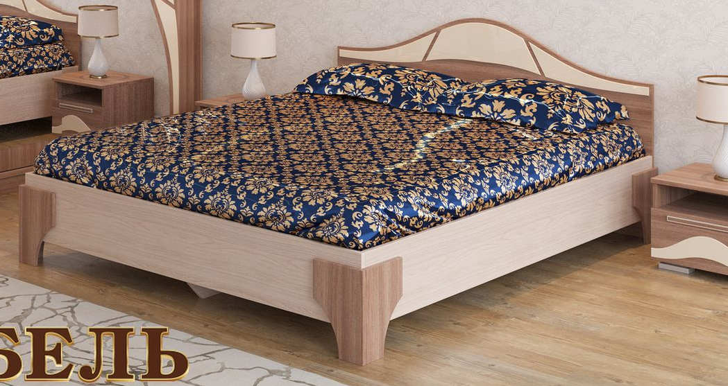 Кровать  1400 Лагуна-5(основание-щит) в Карасуке - mebel154.com