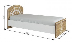 Кровать 900 КРД 900.1 Юнга в Карасуке - mebel154.com