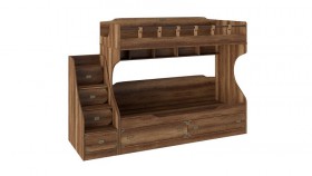 Кровать двухъярусная с приставной лестницей Навигатор в Карасуке - mebel154.com
