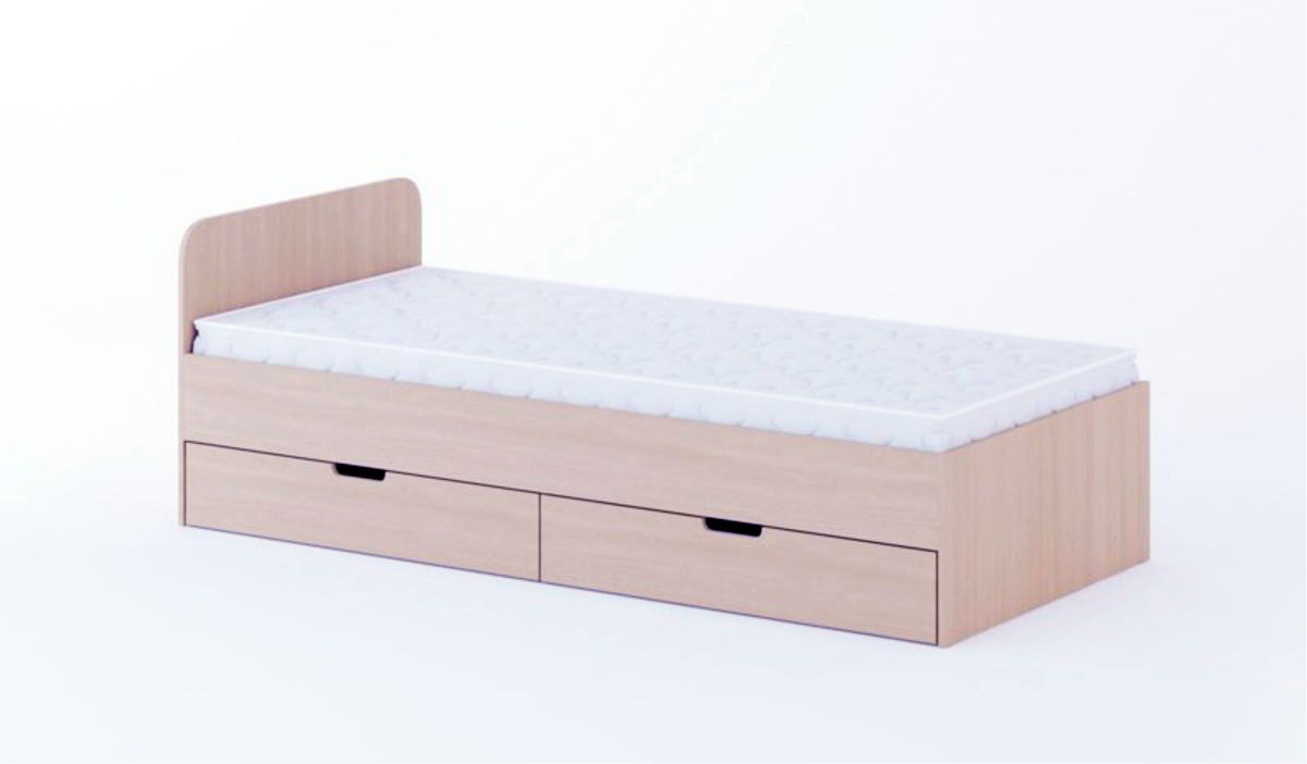 Кровать с ящиками Фиджи в Карасуке - mebel154.com
