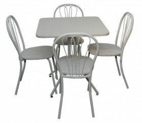 Набор стол пластиковый, 4 стула в Карасуке - mebel154.com