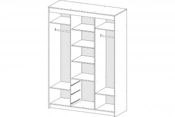 Шкаф-купе Юнона комби в Карасуке - mebel154.com