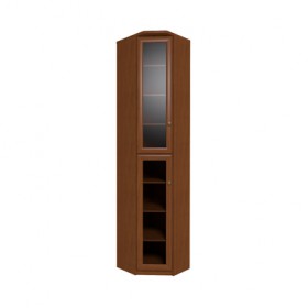 Шкаф для книг угловой фасад Стекло 10 Марракеш в Карасуке - mebel154.com