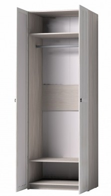 Шкаф для одежды 2-х дверный с зеркалом 54-2 Марсель в Карасуке - mebel154.com