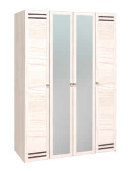 Шкаф для одежды 4-х дверный 555 Бриз в Карасуке - mebel154.com