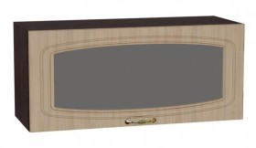 Шкаф верхний горизонтальный со стеклом Сити ШВГС 800 в Карасуке - mebel154.com