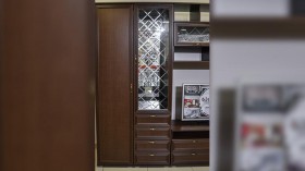 Шкаф-витрина с ящиками Моника 24.01 в Карасуке - mebel154.com