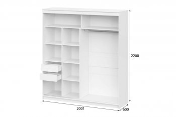 Шкаф-купе ШКП-3  2м (nn-m) в Карасуке - mebel154.com