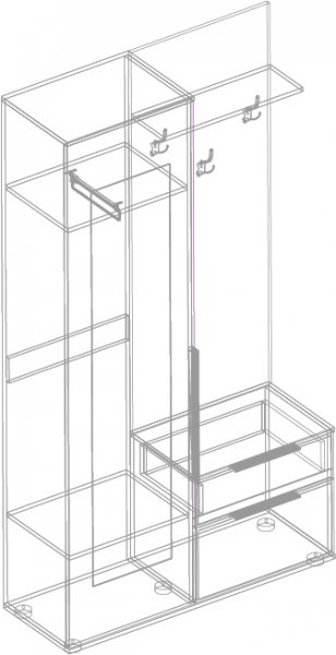 Прихожая Лео(велес) в Карасуке - mebel154.com