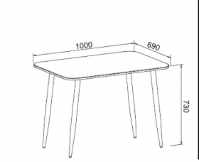 Стол обеденный Флора в Карасуке - mebel154.com