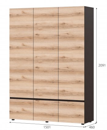 Шкаф 3-х Берген в Карасуке - mebel154.com